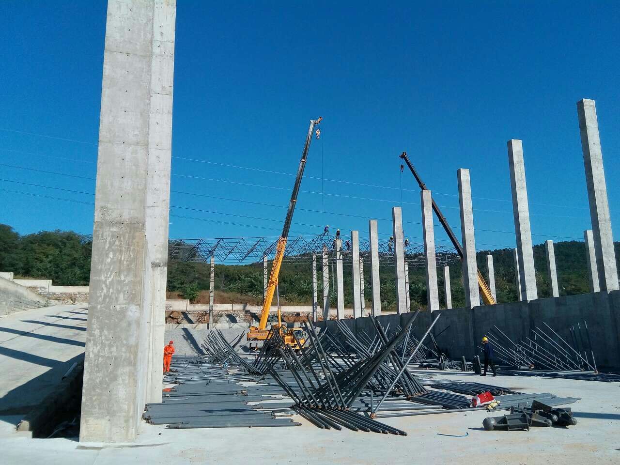 儋州搅拌站网架